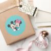 Mickey Minnie Hugging Classic Round Sticker
