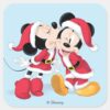Mickey Minnie Jingle Bell Fun Square Sticker