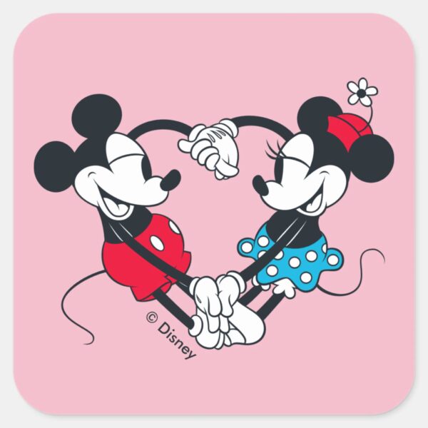 Mickey_&_Minnie___Relationship_Goals_Square_Sticker_1 Mickey Minnie Relationship Goals Square Sticker