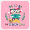 Mickey_&_Minnie___Up_to_Snow_Good_Square_Sticker_1 Mickey Minnie Up To Snow Good Square Sticker