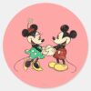 Mickey Minnie Vintage Classic Round Sticker