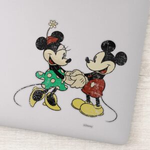 Mickey Minnie Vintage Sticker