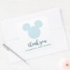 Mickey___Blue_Aztec_Baby_Shower_-_Thank_You_Square_Sticker_4 Mickey Blue Aztec Baby Shower Thank You Square Sticker