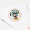 Mickey___Earth_Day_Everyday_Classic_Round_Sticker_3 Mickey Earth Day Everyday Classic Round Sticker