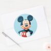 Mickey___Hands_on_Hips_Classic_Round_Sticker_3 Mickey Hands On Hips Classic Round Sticker