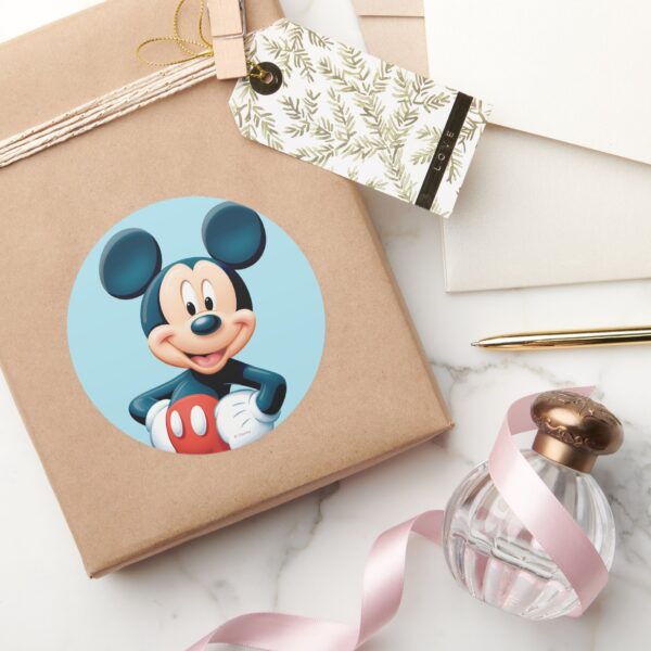 Mickey___Hands_on_Hips_Classic_Round_Sticker_5 Mickey Hands On Hips Classic Round Sticker