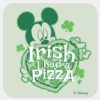 Mickey___Irish_I_had_a_Pizza_Square_Sticker_1 Mickey Irish I Had A Pizza Square Sticker