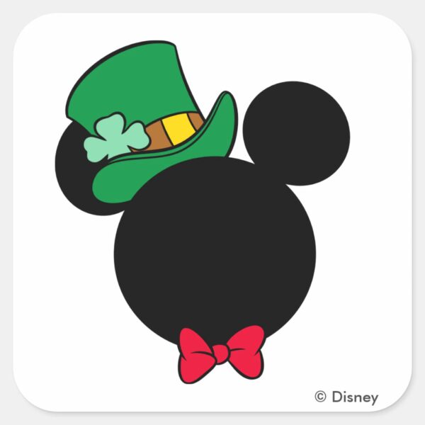Mickey___St._Patrick's_Day_Icon_Square_Sticker_1 Mickey St. Patricks Day Icon Square Sticker