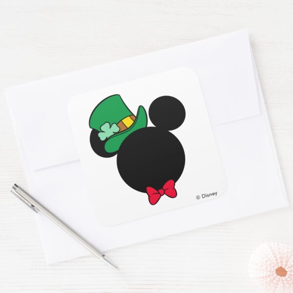 Mickey___St._Patrick's_Day_Icon_Square_Sticker_3 Mickey St. Patricks Day Icon Square Sticker