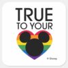 Mickey___True_to_Your_Heart_Square_Sticker_1 Mickey True To Your Heart Square Sticker