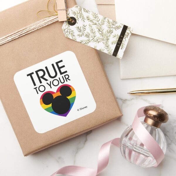 Mickey___True_to_Your_Heart_Square_Sticker_5 Mickey True To Your Heart Square Sticker