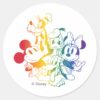 Mickey_and_Friends_Happy_Rainbow_Classic_Round_Sticker_1 Mickey And Friends Happy Rainbow Classic Round Sticker