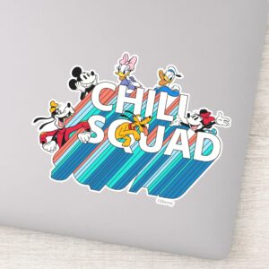 Mickey And Friends Chill Squad Sticker