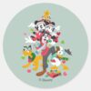 Mickey_and_Friends___Christmas_Pyramid_Classic_Round_Sticker_1 Mickey And Friends Christmas Pyramid Classic Round Sticker