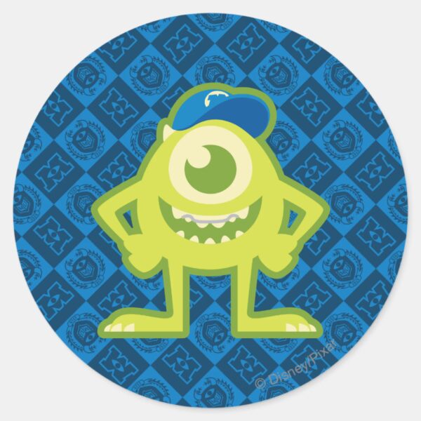 Mike_1_classic_round_sticker_1 Mike 1 Classic Round Sticker