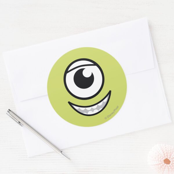 Mike_Face_Classic_Round_Sticker_3 Mike Face Classic Round Sticker