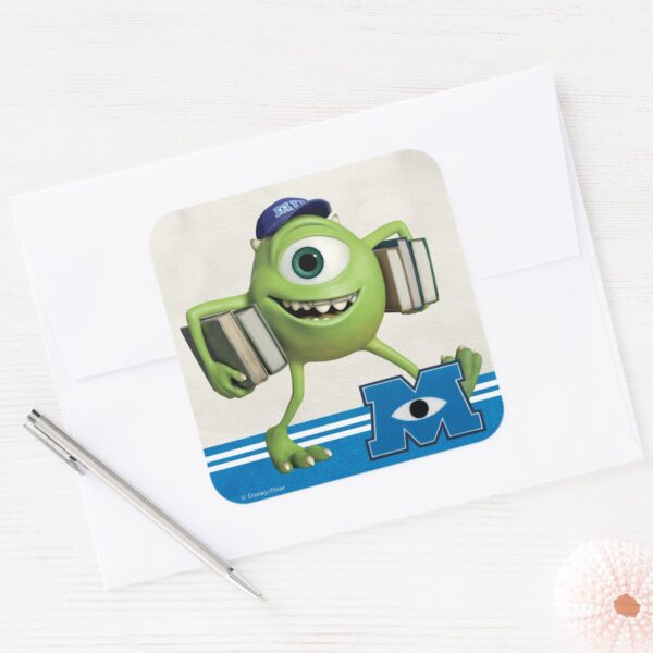 Mike_Holding_Books_Square_Sticker_3 Mike Holding Books Square Sticker