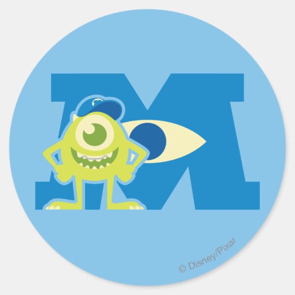 Mike_M_Logo_Classic_Round_Sticker_1 Mike M Logo Classic Round Sticker