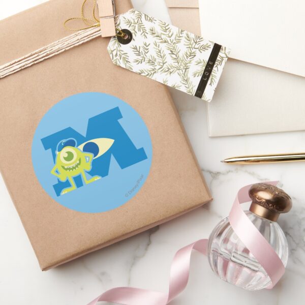 Mike_M_Logo_Classic_Round_Sticker_5 Mike M Logo Classic Round Sticker