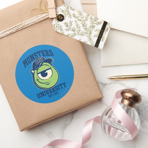 Mike_Monsters_University_Est._1313_Classic_Round_Sticker_5 Mike Monsters University Est. 1313 Classic Round Sticker