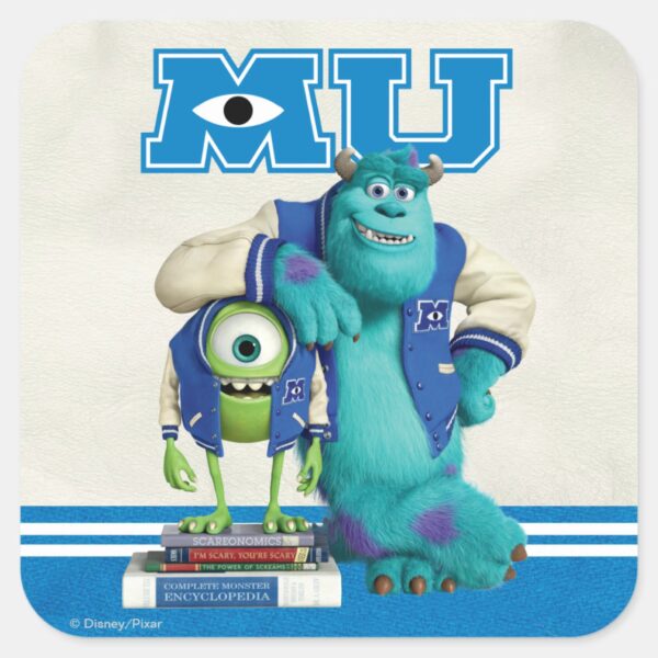 Mike_and_Sulley_MU_Square_Sticker_1 Mike And Sulley MU Square Sticker