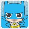 Mini_Batman_Running_Square_Sticker_1 Mini Batman Running Square Sticker