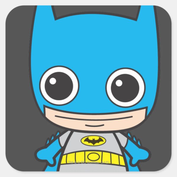 Mini_Batman_Square_Sticker_1 Mini Batman Square Sticker