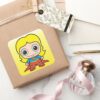 Mini_Supergirl_Square_Sticker_5 Mini Supergirl Square Sticker