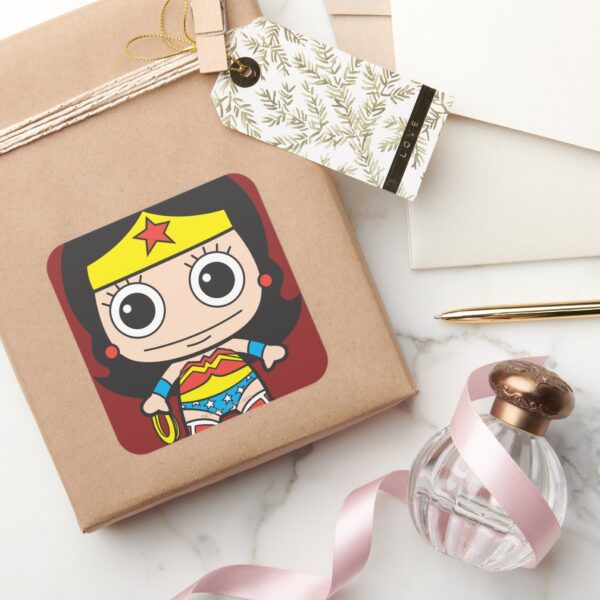 Mini_Wonder_Woman_Square_Sticker_5 Mini Wonder Woman Square Sticker