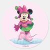Minnie_Ice_Skating_Classic_Round_Sticker_1 Minnie Ice Skating Classic Round Sticker