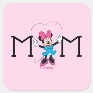 Minnie Mouse Mom I Love You This Much Square Sticker