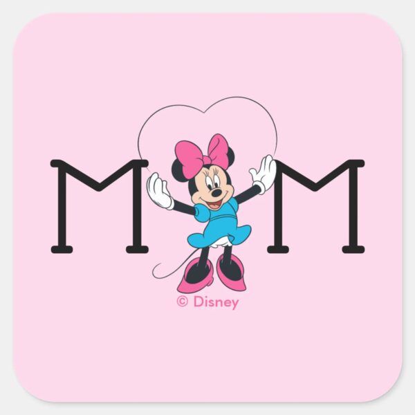 Minnie_Mouse_-_Mom,_I_Love_You_This_Much!_Square_Sticker_1 Minnie Mouse Mom I Love You This Much Square Sticker