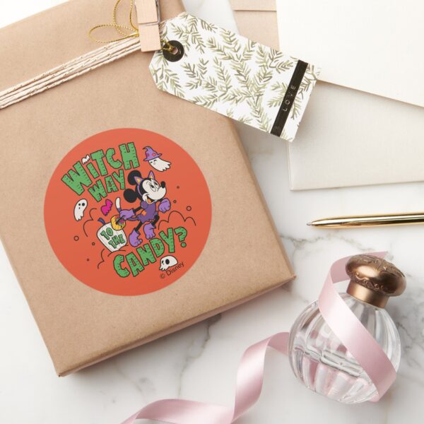 Minnie_Mouse_-_Witch_Way_to_the_Candy_Classic_Round_Sticker_5 Minnie Mouse Witch Way To The Candy Classic Round Sticker