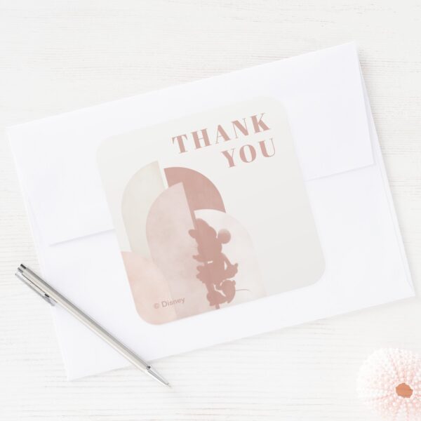 Minnie_Mouse_Boho_Birthday_Square_Sticker_4 Minnie Mouse Boho Birthday Square Sticker