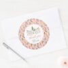 Minnie_Mouse_Boho_Festival_Birthday_Classic_Round_Sticker_4 Minnie Mouse Boho Festival Birthday Classic Round Sticker