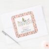 Minnie Mouse Boho Festival Birthday Square Sticker