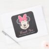 Minnie_Mouse_Chalkboard_Birthday___Thank_You_Square_Sticker_4 Minnie Mouse Chalkboard Birthday Thank You Square Sticker