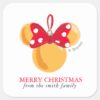 Minnie_Mouse_Christmas_Ornament_-_Personalized_Squ_Square_Sticker_1 Minnie Mouse Christmas Ornament Personalized Squ Square Sticker