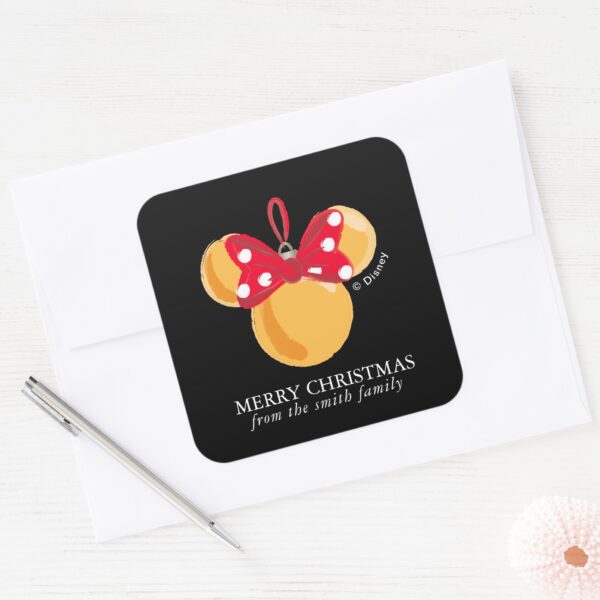 Minnie_Mouse_Christmas_Ornament_-_Personalized_Square_Sticker_3 Minnie Mouse Christmas Ornament Personalized Square Sticker