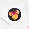 Minnie_Mouse_Christmas_Ornament_Classic_Round_Sticker_3 Minnie Mouse Christmas Ornament Classic Round Sticker