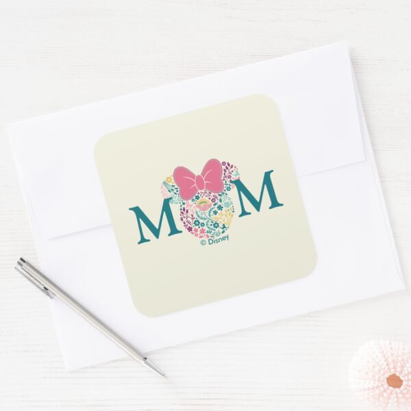 Minnie_Mouse_Floral_Icon_-_Happy_Mother's_Day_Square_Sticker_3 Minnie Mouse Floral Icon Happy Mothers Day Square Sticker
