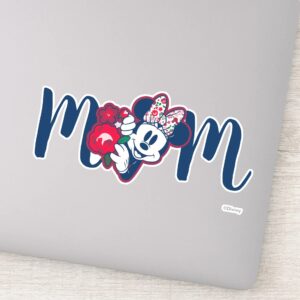 Minnie Mouse Floral Pattern Happy Mothers Day Sticker