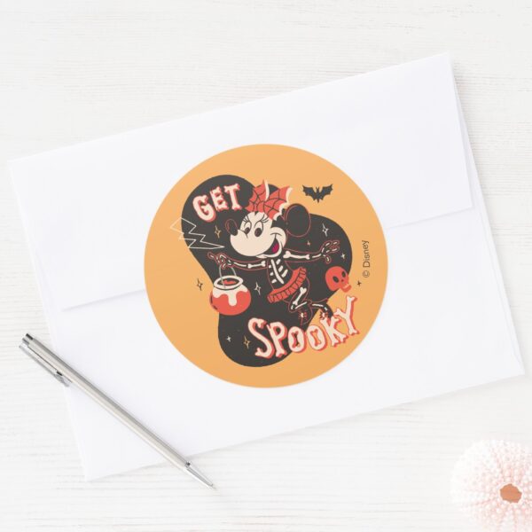 Minnie_Mouse_Get_Spooky_Classic_Round_Sticker_3 Minnie Mouse Get Spooky Classic Round Sticker