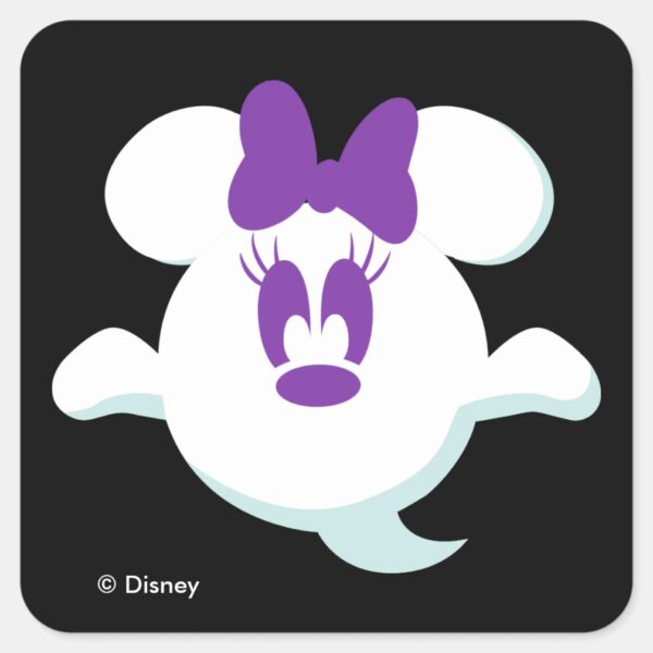 Minnie_Mouse_Ghost_Square_Sticker_1 Minnie Mouse Ghost Square Sticker