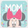 Minnie_Mouse_Peeking_-_Happy_Mother's_Day_Square_Sticker_1 Minnie Mouse Peeking Happy Mothers Day Square Sticker