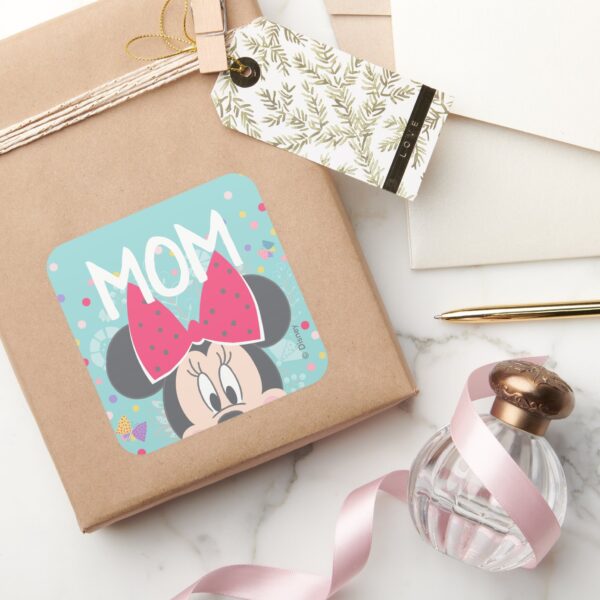 Minnie_Mouse_Peeking_-_Happy_Mother's_Day_Square_Sticker_5 Minnie Mouse Peeking Happy Mothers Day Square Sticker