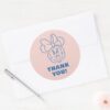 Minnie_Mouse_Pink_Colorblock___Girls_Birthday_Classic_Round_Sticker_3 Minnie Mouse Pink Colorblock Girls Birthday Classic Round Sticker
