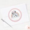 Minnie_Mouse_Rainbow_Watercolor_Baby_Shower_Classic_Round_Sticker_3 Minnie Mouse Rainbow Watercolor Baby Shower Classic Round Sticker