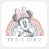 Minnie_Mouse_Rainbow_Watercolor_Baby_Shower_Square_Sticker_1 Minnie Mouse Rainbow Watercolor Baby Shower Square Sticker
