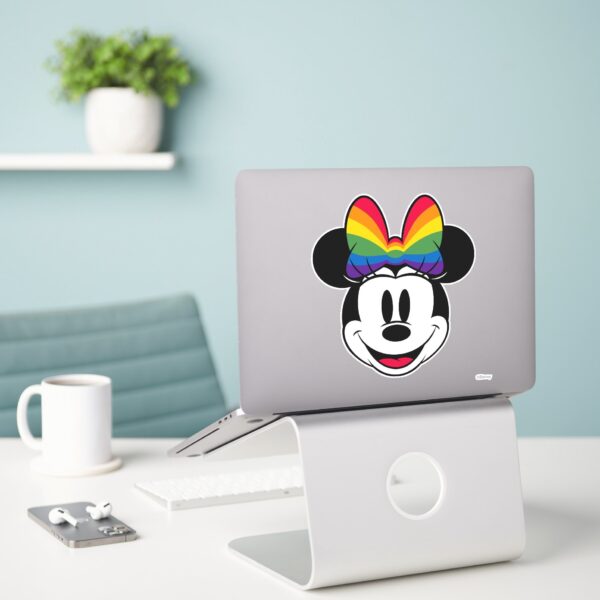 Minnie_Mouse_Wearing_Rainbow_Bow_Sticker_3 Minnie Mouse Wearing Rainbow Bow Sticker